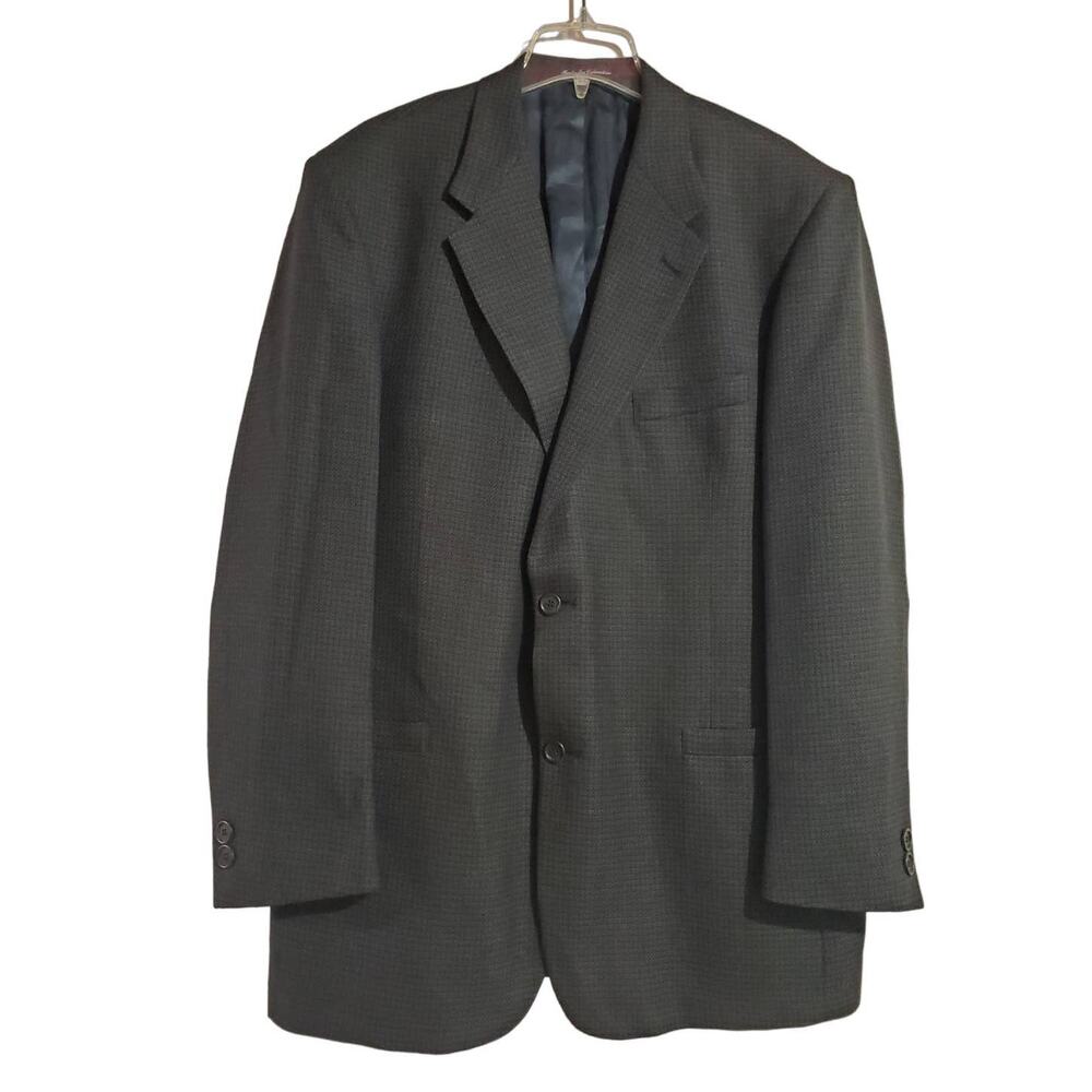 Daniel Hechter Mens Vintage Tweed 100% Wool Sport Coat Blazer Jacket Size 44L